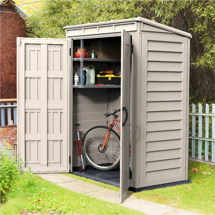 Yardmate Pent Plus 5x3ft Resin Garden Storage Shed - Cosmoplast Qatar