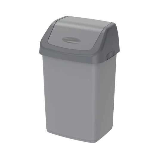 20L Flip-top Waste Bin with Swing Lid - Cosmoplast Qatar