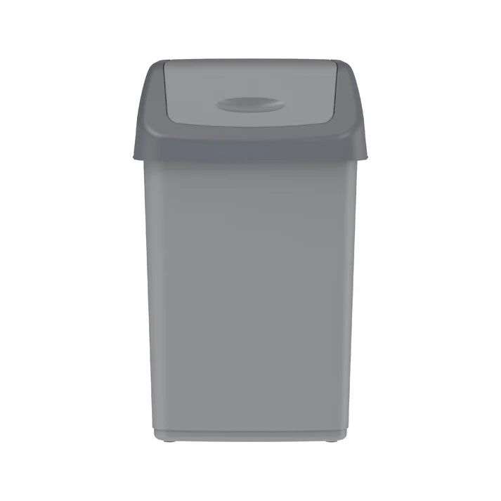 46L Flip-top Waste Bin with Swing Lid - Cosmoplast Qatar