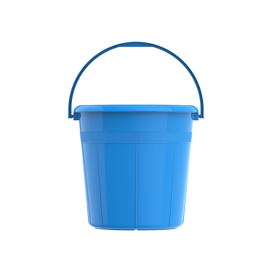 DX 10L Round Plastic Bucket with Handle - Cosmoplast Qatar