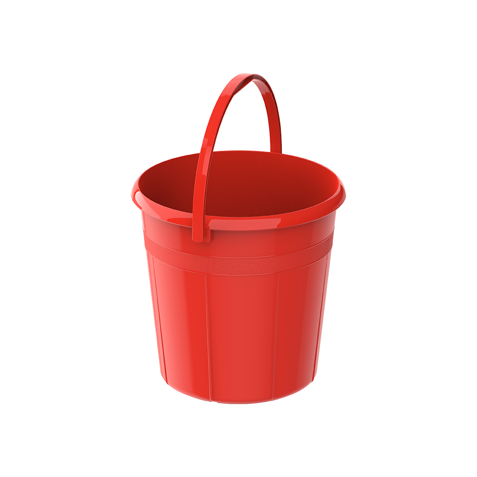 DX 10L Round Plastic Bucket with Handle - Cosmoplast Qatar
