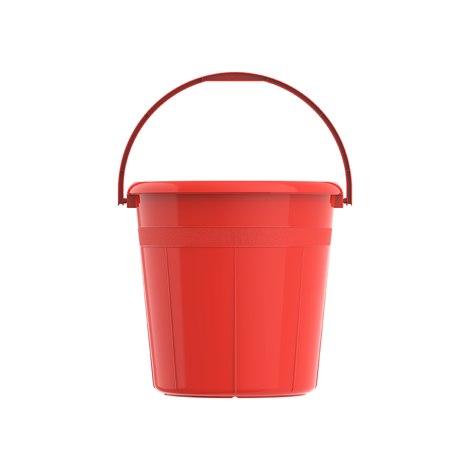 DX 10L Round Plastic Bucket with Handle - Cosmoplast Qatar