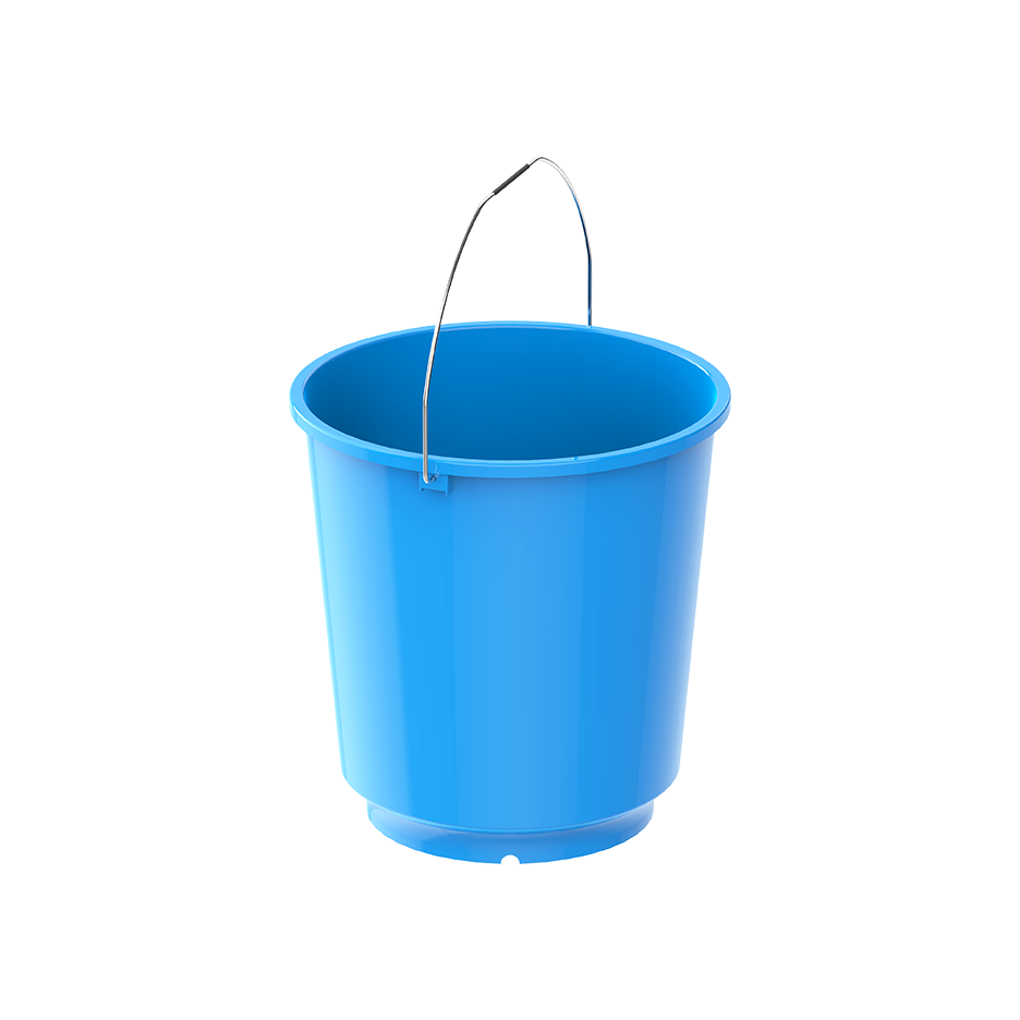 EX 20L Round Plastic Bucket with Steel Handle - Cosmoplast Qatar