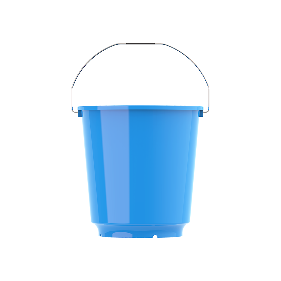 EX 26L Round Plastic Bucket with Steel Handle - Cosmoplast Qatar