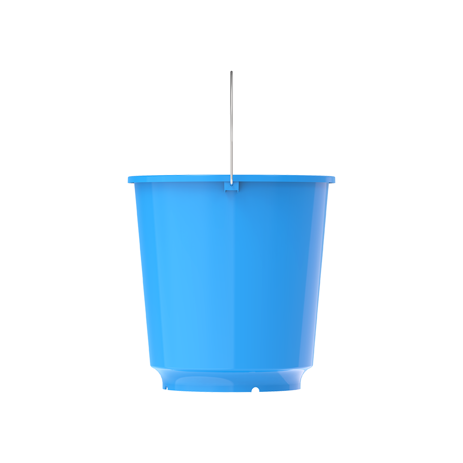EX 26L Round Plastic Bucket with Steel Handle - Cosmoplast Qatar