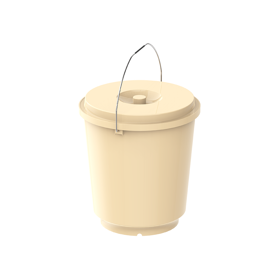 EX 20L Round Plastic Bucket with Steel Handle - Cosmoplast Qatar