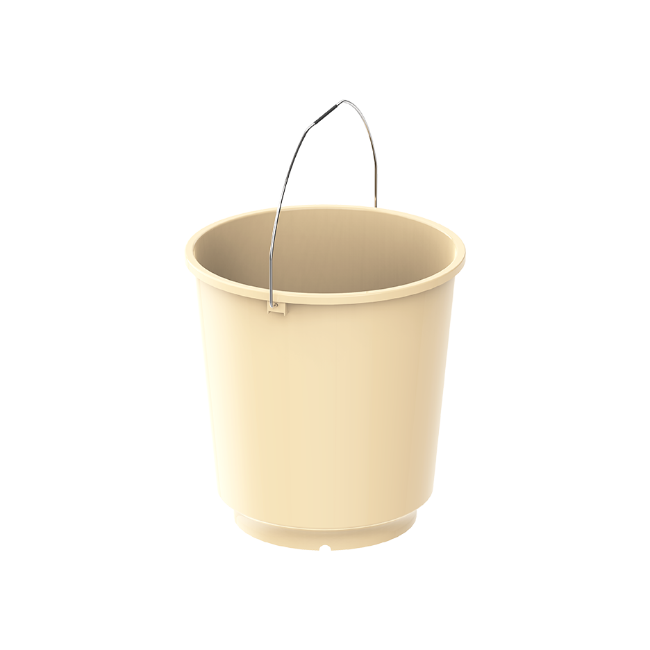 EX 20L Round Plastic Bucket with Steel Handle - Cosmoplast Qatar