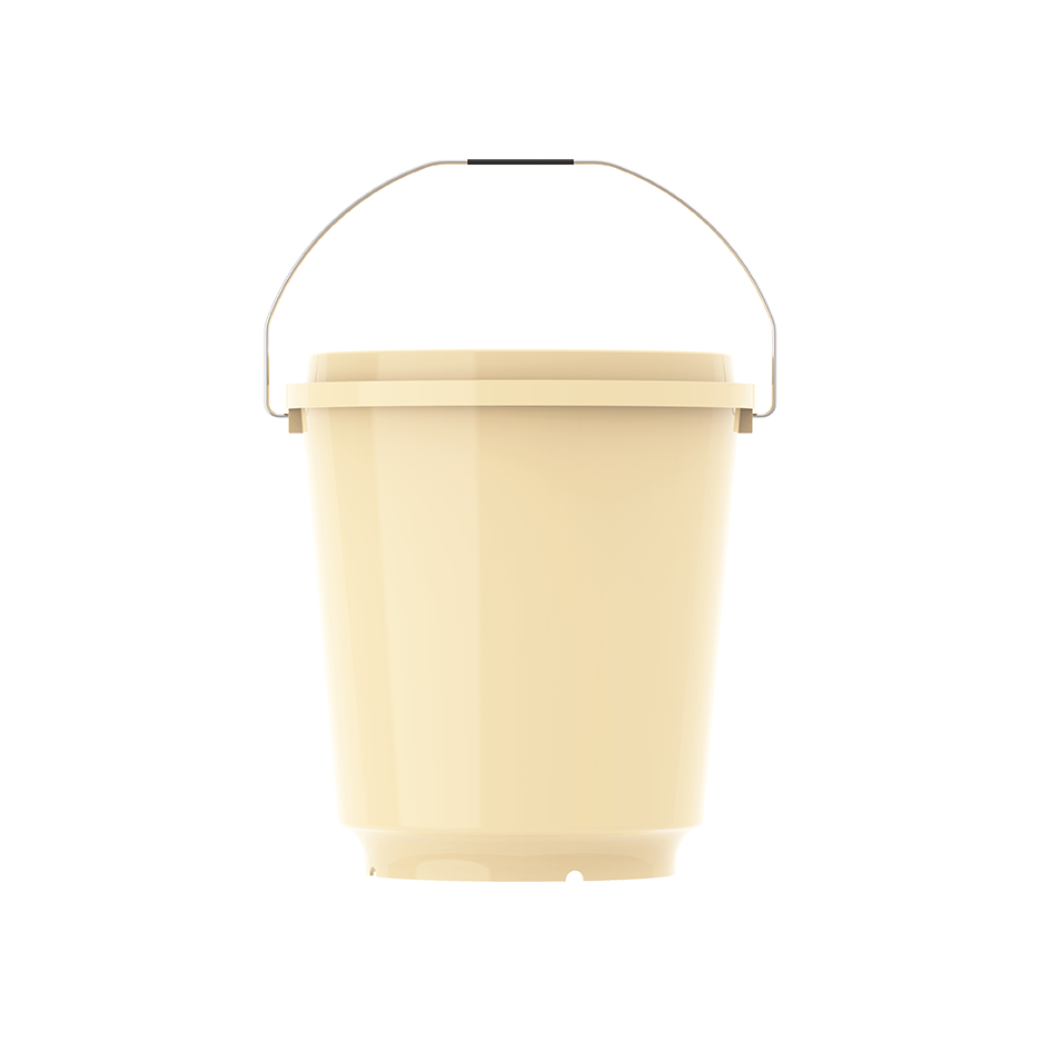 EX 20L Round Plastic Bucket with Steel Handle - Cosmoplast Qatar