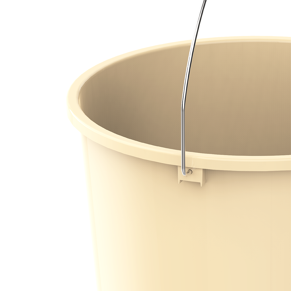 EX 20L Round Plastic Bucket with Steel Handle - Cosmoplast Qatar