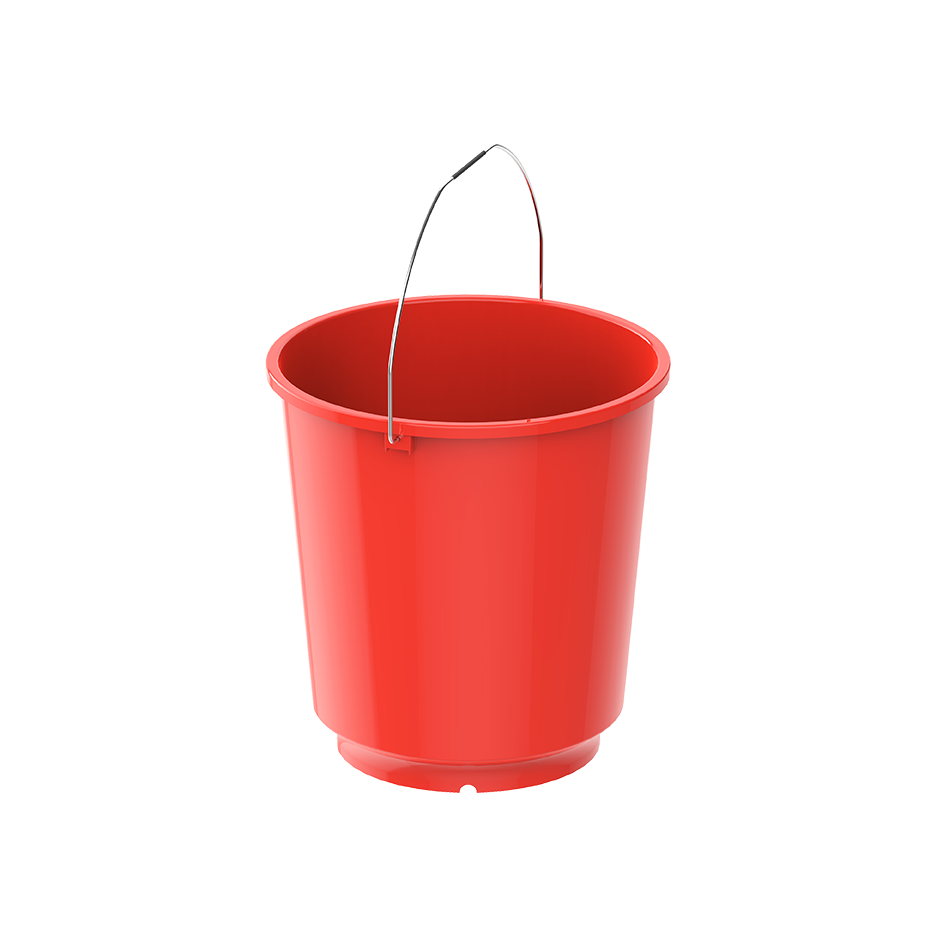 EX 20L Round Plastic Bucket with Steel Handle - Cosmoplast Qatar