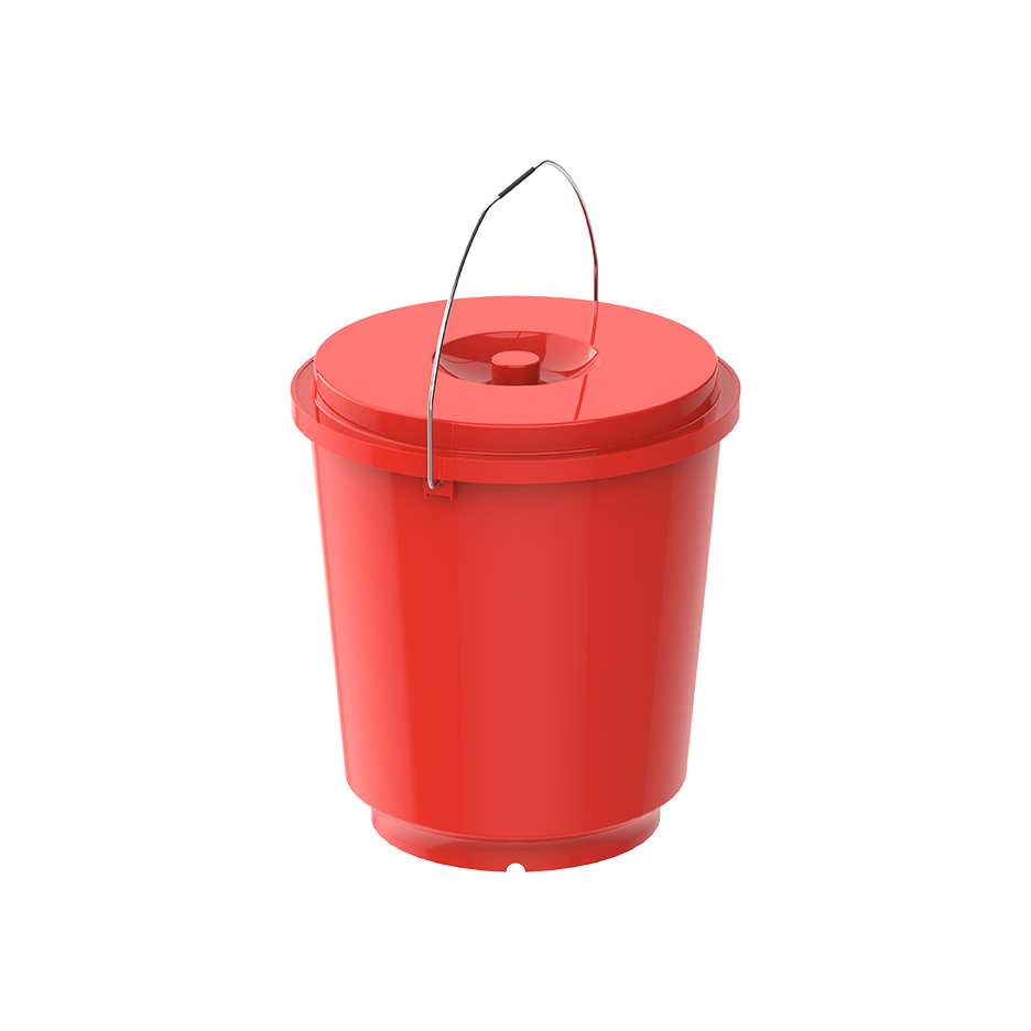 EX 20L Round Plastic Bucket with Steel Handle - Cosmoplast Qatar