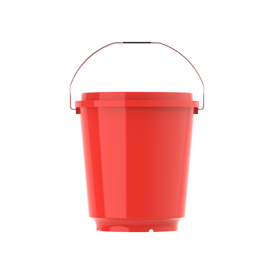 EX 20L Round Plastic Bucket with Steel Handle - Cosmoplast Qatar