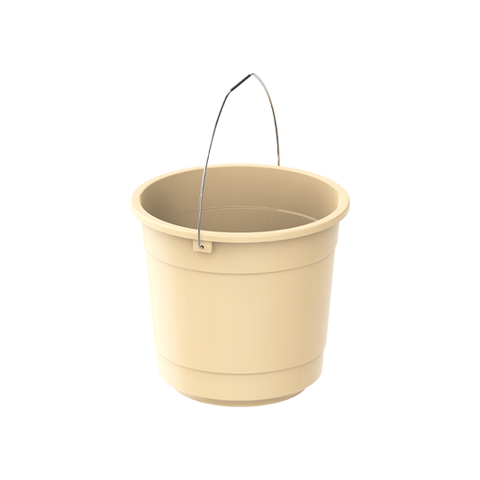 EX 3L Round Plastic Bucket with Steel Handle - Cosmoplast Qatar