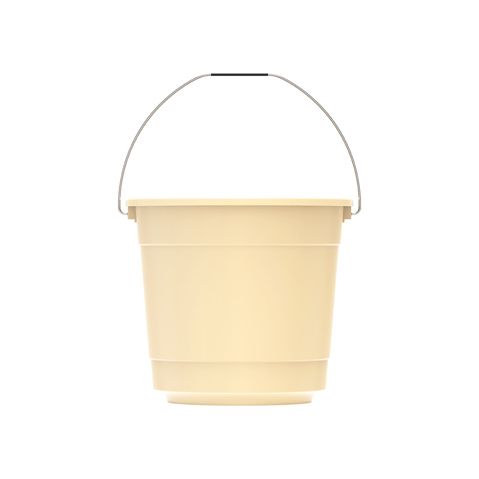 EX 3L Round Plastic Bucket with Steel Handle - Cosmoplast Qatar