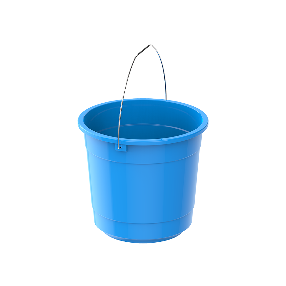 EX 3L Round Plastic Bucket with Steel Handle - Cosmoplast Qatar