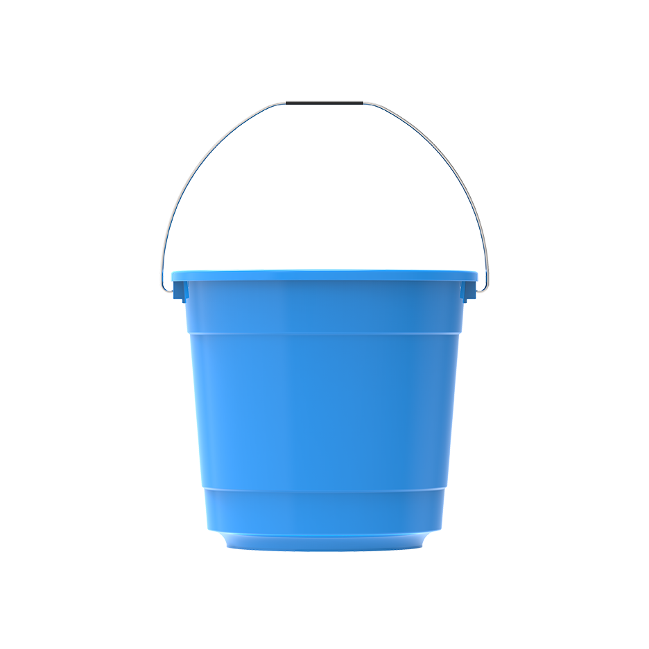 EX 3L Round Plastic Bucket with Steel Handle - Cosmoplast Qatar