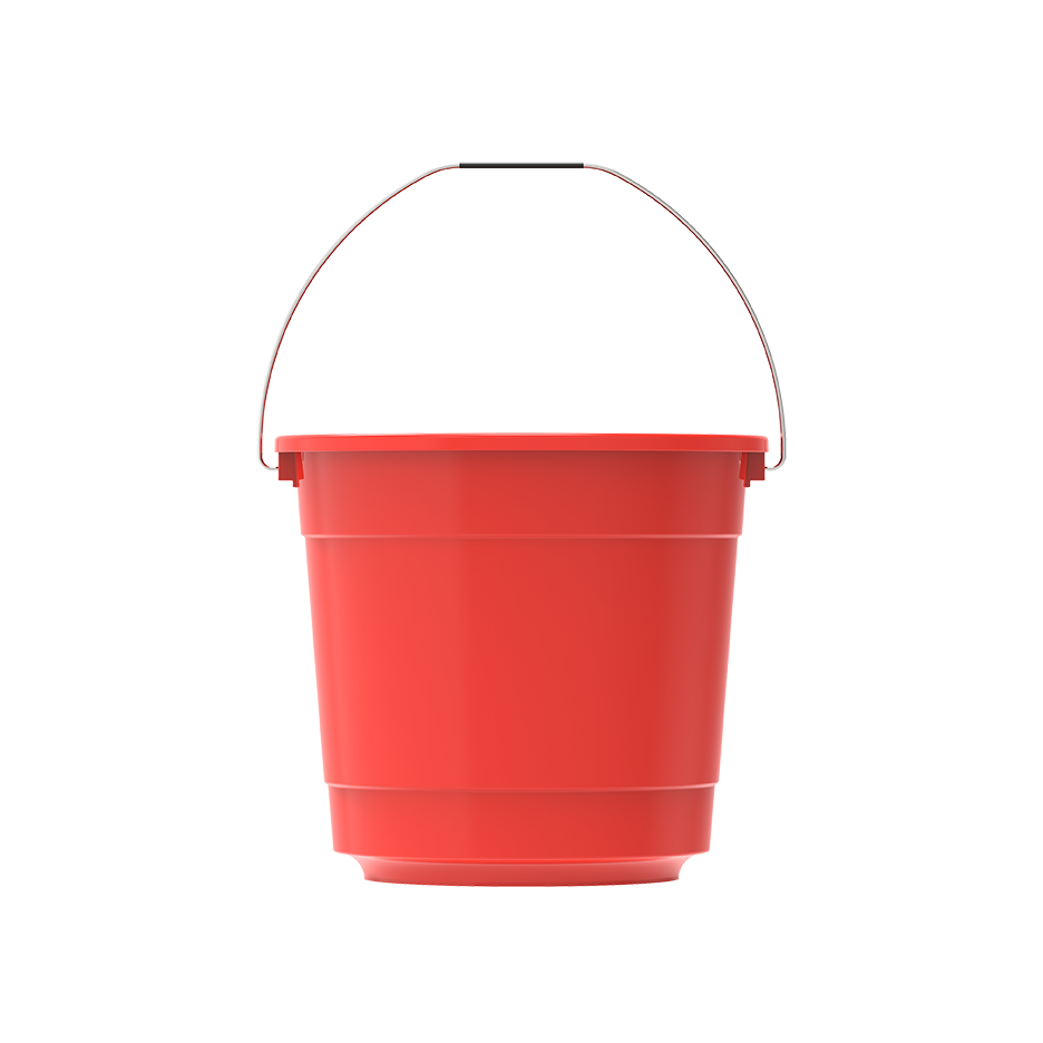 EX 3L Round Plastic Bucket with Steel Handle - Cosmoplast Qatar