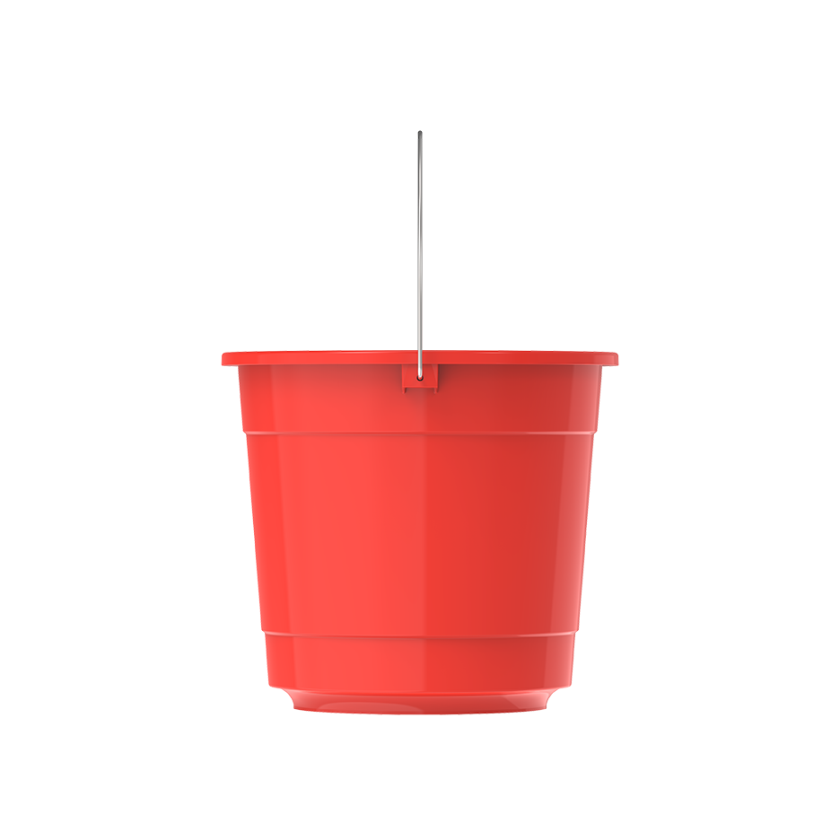 EX 3L Round Plastic Bucket with Steel Handle - Cosmoplast Qatar