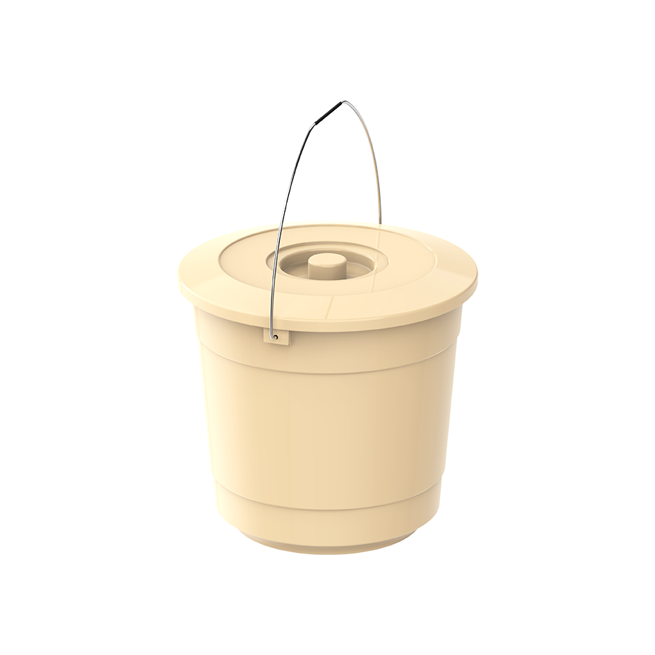 EX 5L ROUND PLASTIC BUCKET WITH STEEL HANDLE - Cosmoplast Qatar