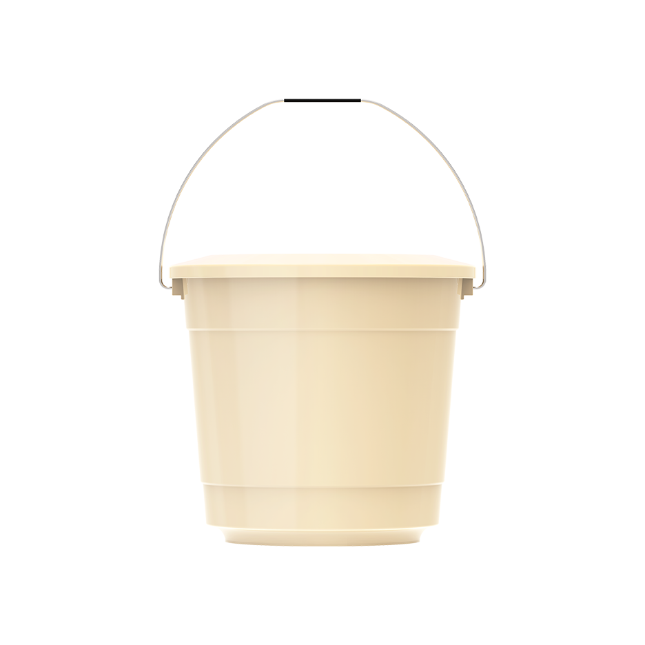 EX 5L ROUND PLASTIC BUCKET WITH STEEL HANDLE - Cosmoplast Qatar