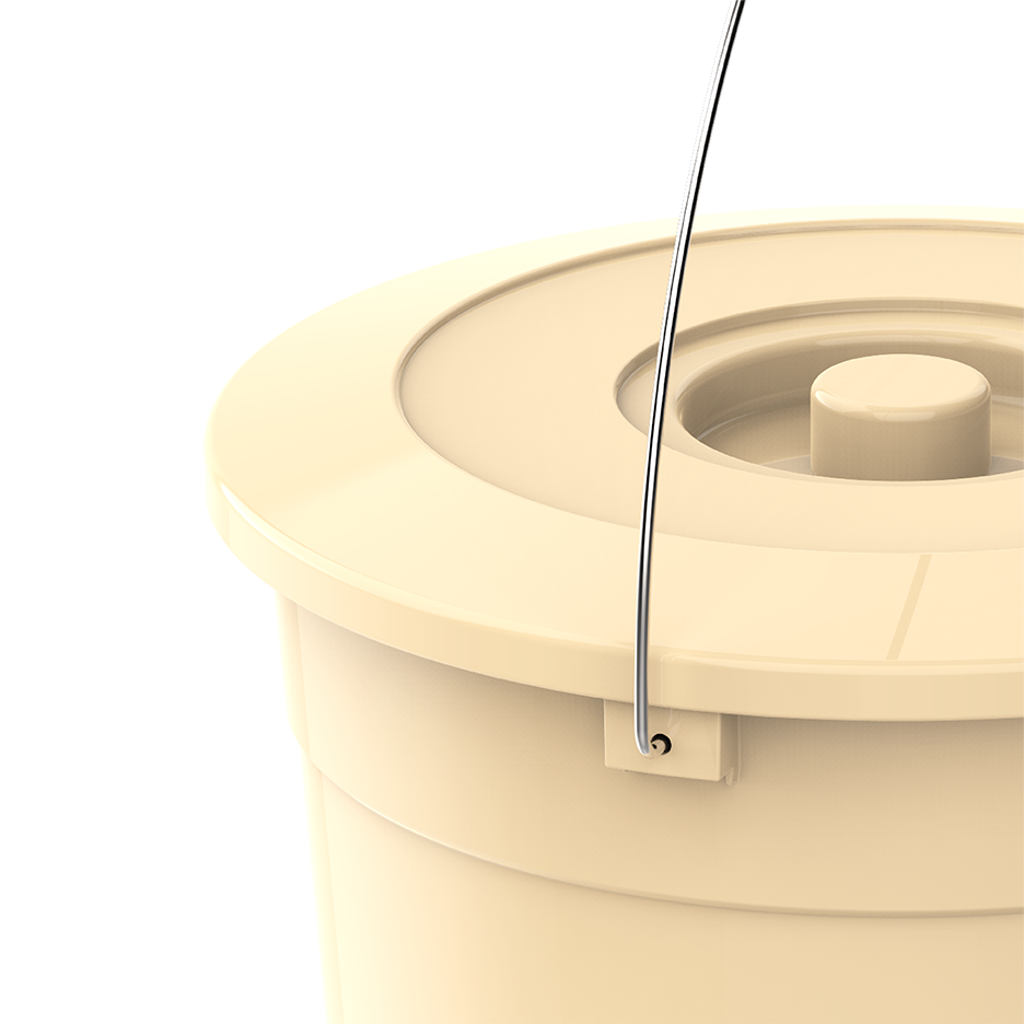 EX 5L ROUND PLASTIC BUCKET WITH STEEL HANDLE - Cosmoplast Qatar