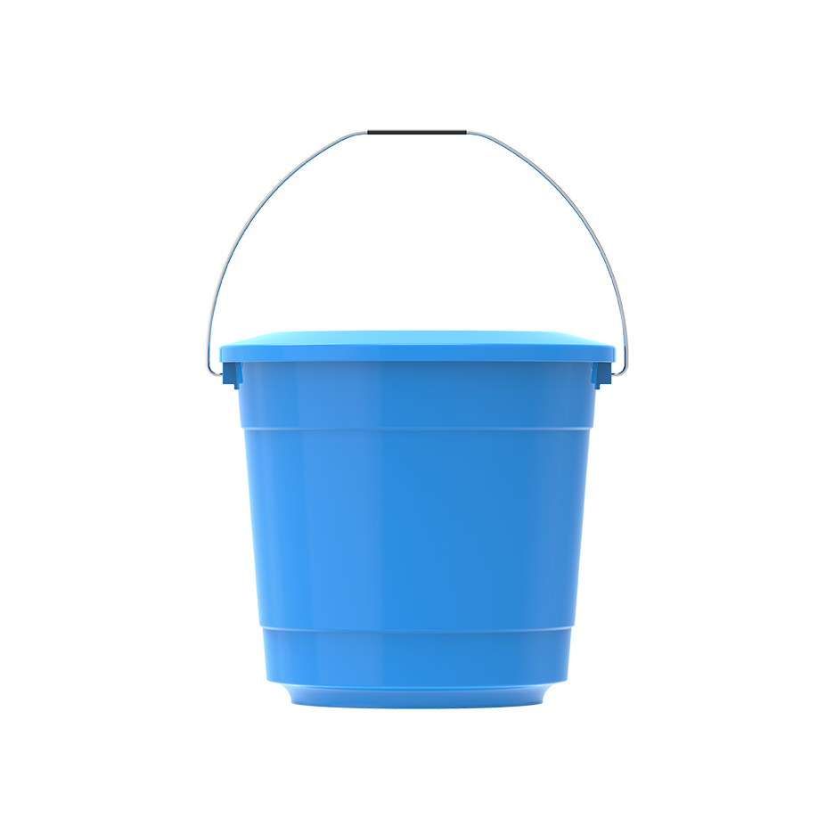 EX 5L ROUND PLASTIC BUCKET WITH STEEL HANDLE - Cosmoplast Qatar
