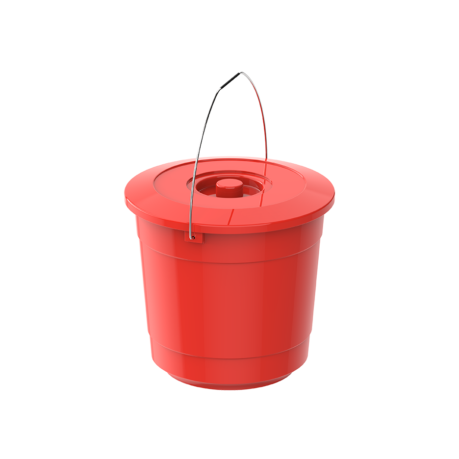 EX 5L ROUND PLASTIC BUCKET WITH STEEL HANDLE - Cosmoplast Qatar