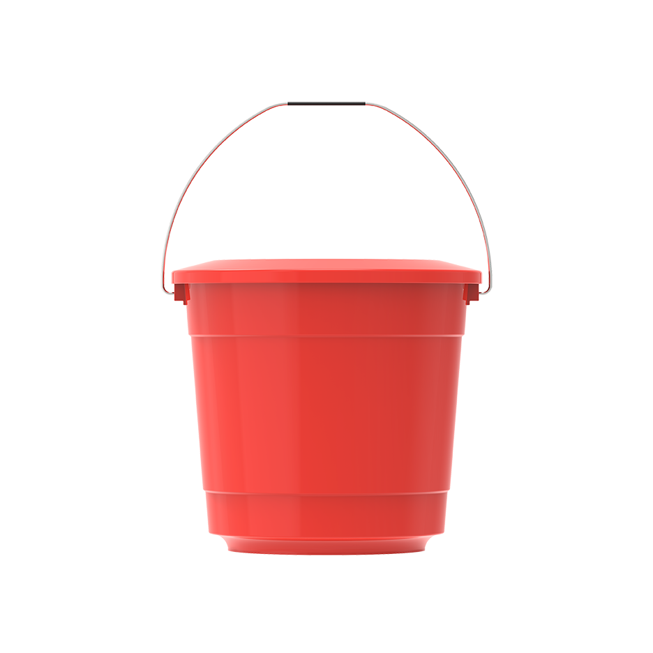 EX 5L ROUND PLASTIC BUCKET WITH STEEL HANDLE - Cosmoplast Qatar