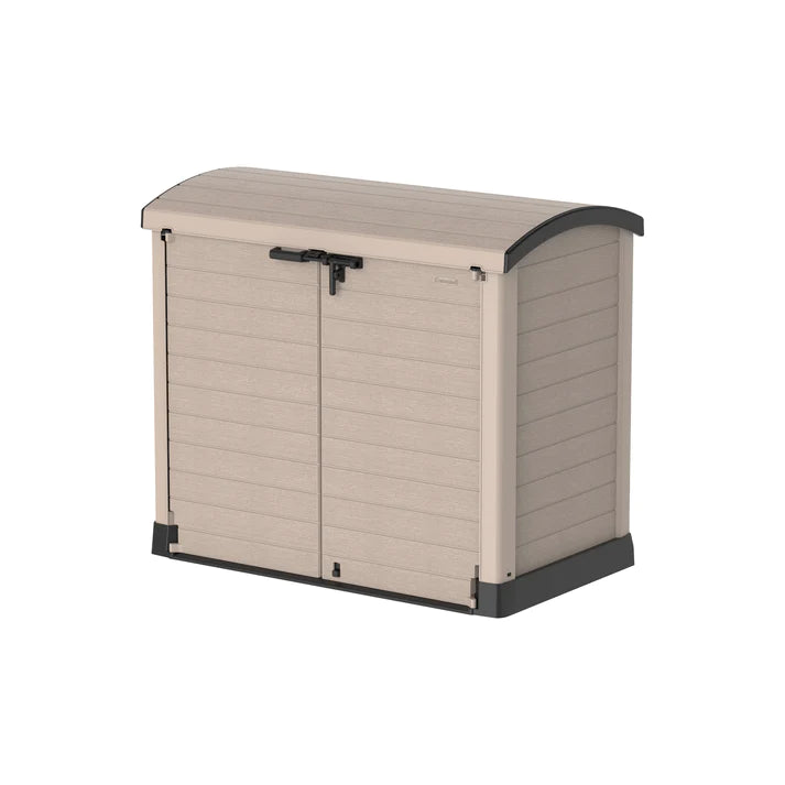 Cedargrain 1200L Small Storage Shed with Arc Lid - Cosmoplast Qatar