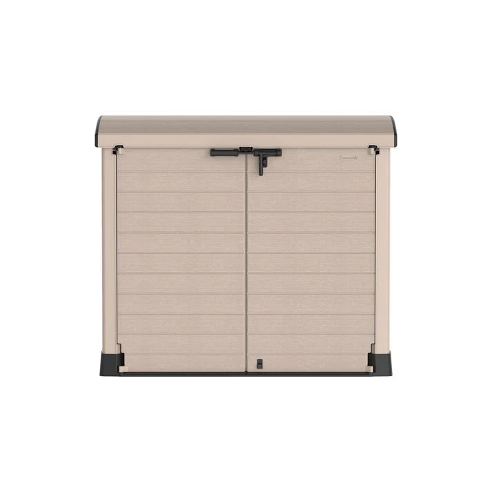 Cedargrain 1200L Small Storage Shed with Arc Lid - Cosmoplast Qatar