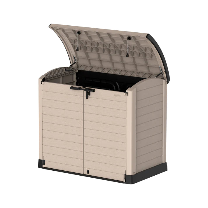 Cedargrain 1200L Small Storage Shed with Arc Lid - Cosmoplast Qatar
