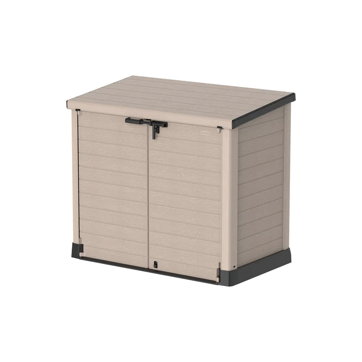 Cedargrain 1200L Small Storage Shed with Flat Lid - Cosmoplast Qatar