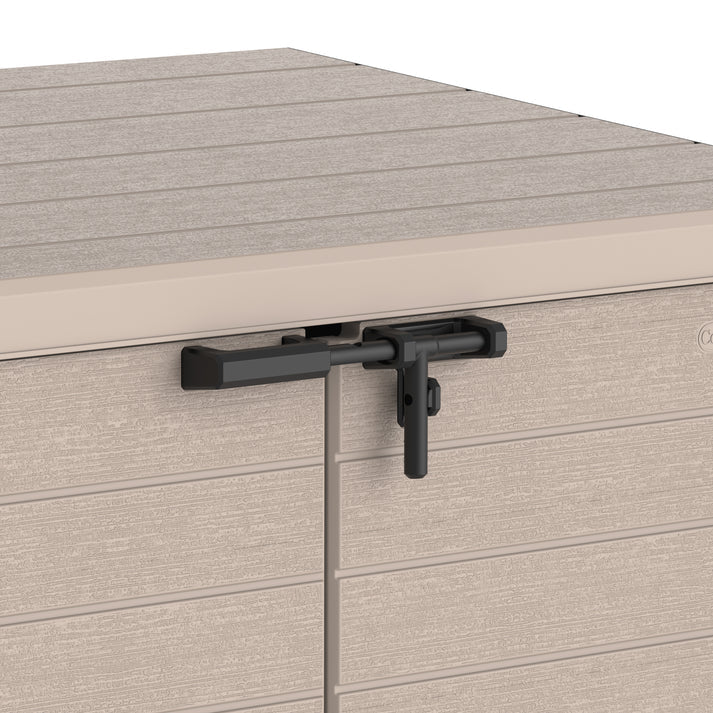 Cedargrain 1200L Small Storage Shed with Flat Lid - Cosmoplast Qatar