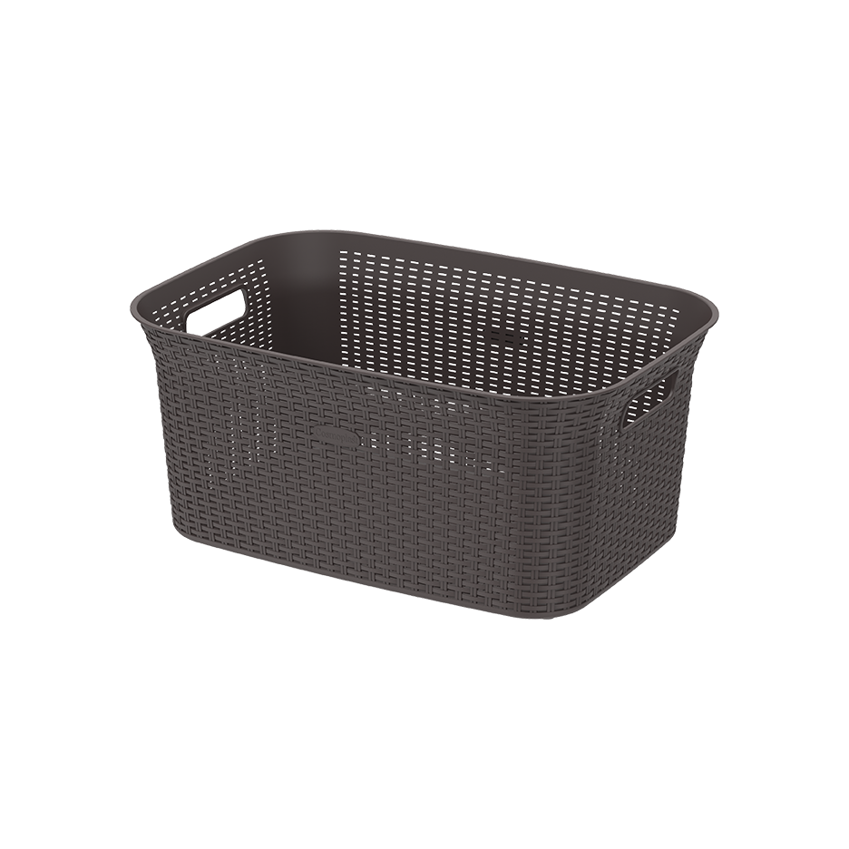 50L Cedarattan Laundry Basket - Cosmoplast Qatar