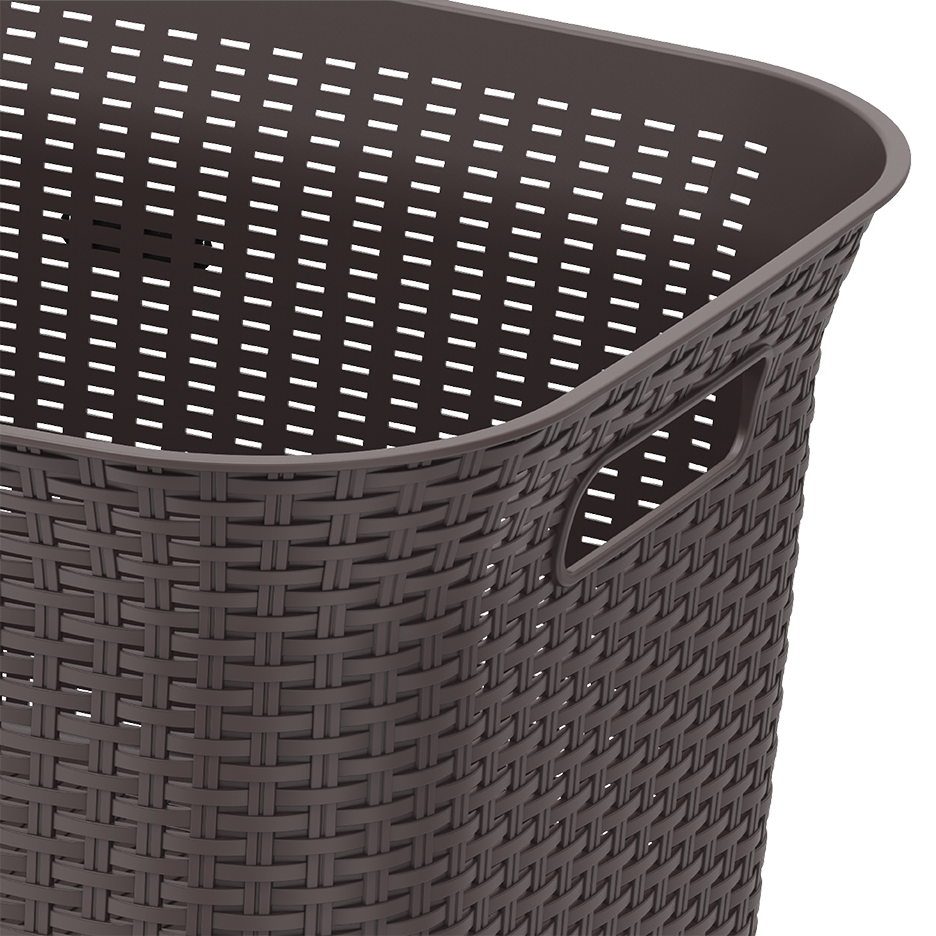 50L Cedarattan Laundry Basket - Cosmoplast Qatar