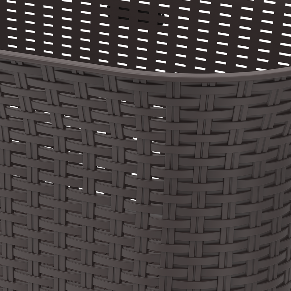 50L Cedarattan Laundry Basket - Cosmoplast Qatar