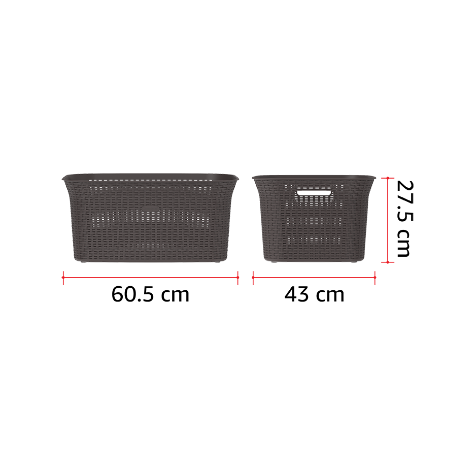 50L Cedarattan Laundry Basket - Cosmoplast Qatar