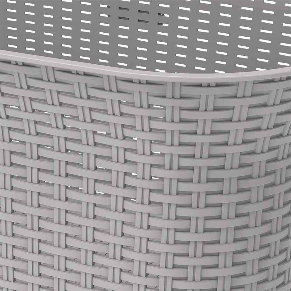 50L Cedarattan Laundry Basket - Cosmoplast Qatar