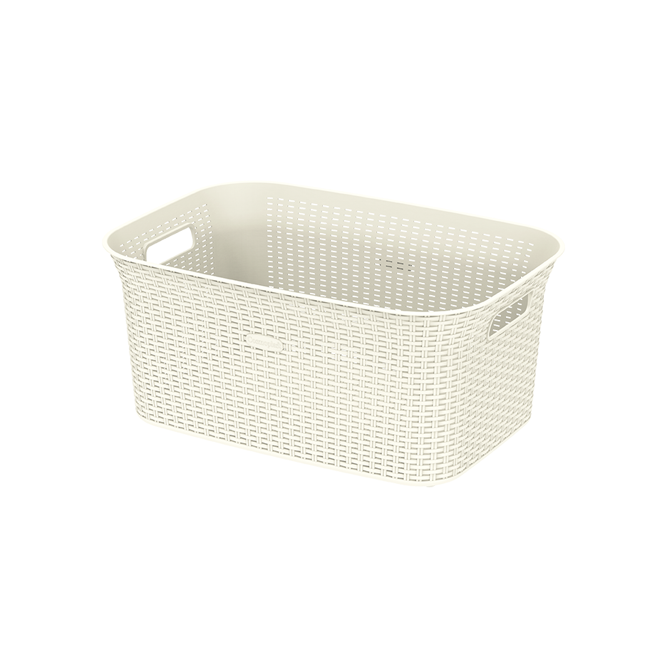 50L Cedarattan Laundry Basket - Cosmoplast Qatar