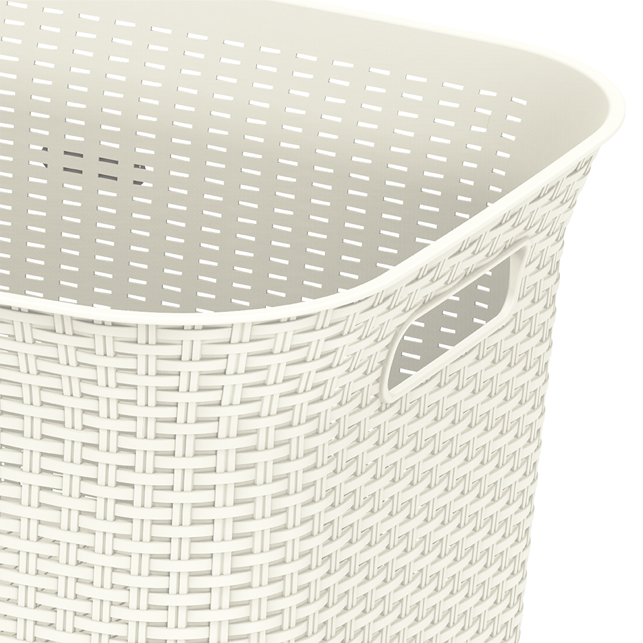 50L Cedarattan Laundry Basket - Cosmoplast Qatar