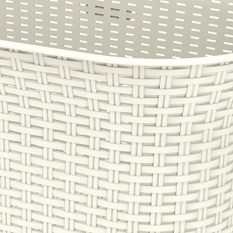 50L Cedarattan Laundry Basket - Cosmoplast Qatar