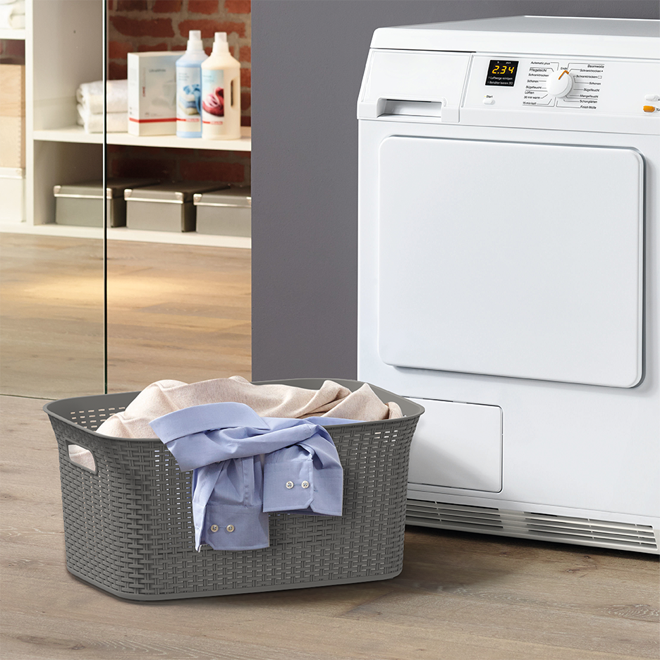 50L Cedarattan Laundry Basket - Cosmoplast Qatar