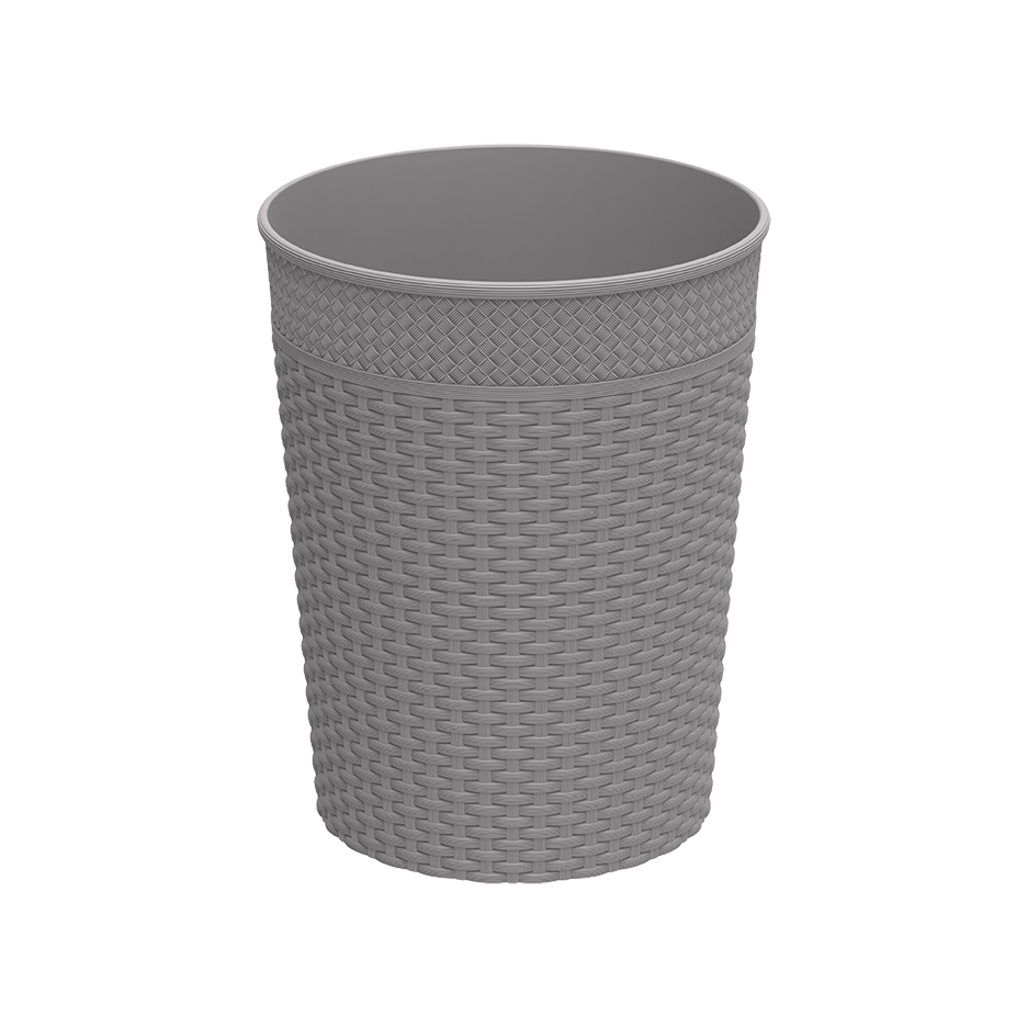 10L Cedarattan Round Waste Basket - Cosmoplast Qatar