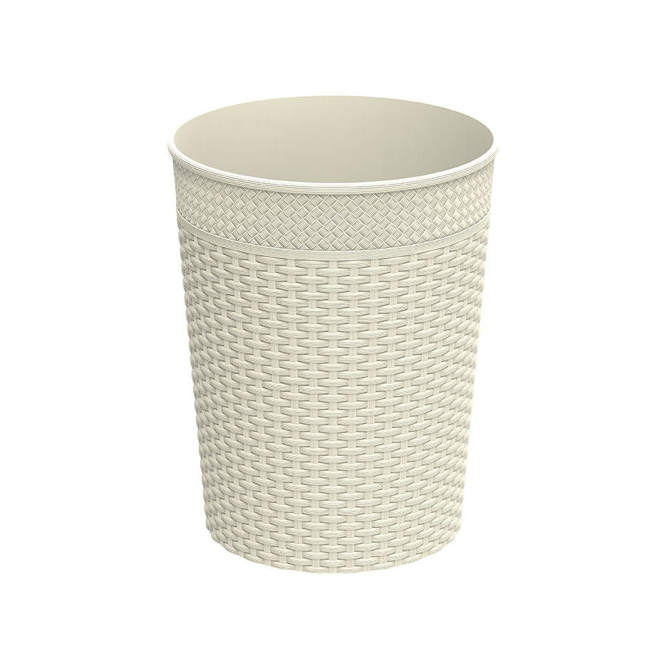 10L Cedarattan Round Waste Basket - Cosmoplast Qatar
