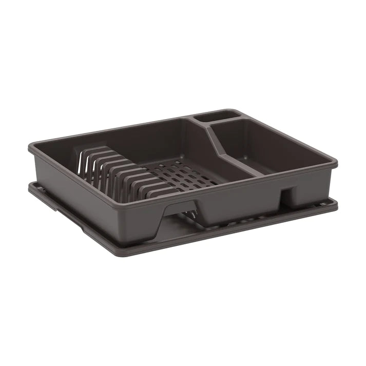 Deluxe Plastic Dish Rack with Drainer - Cosmoplast Qatar