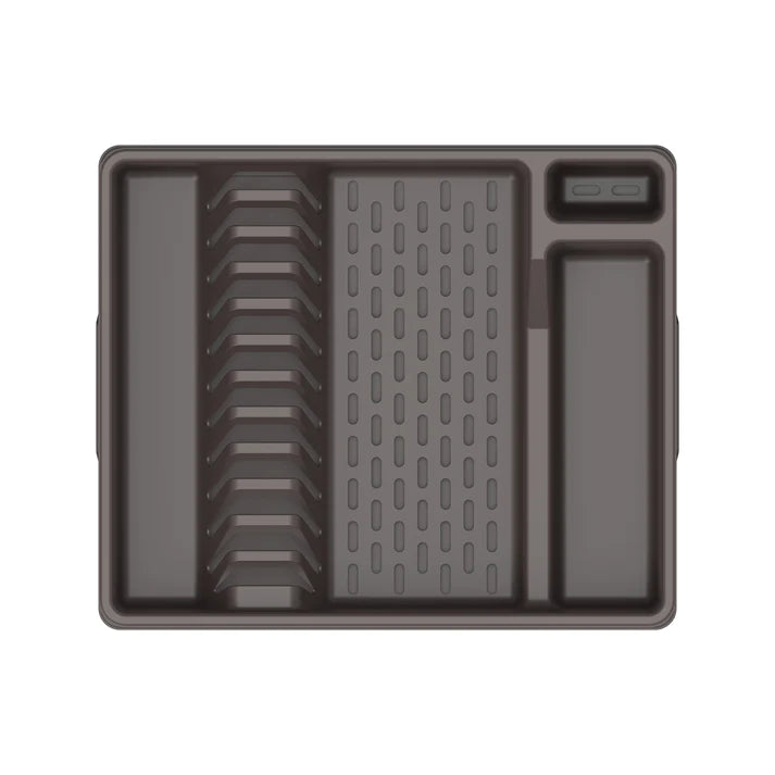 Deluxe Plastic Dish Rack with Drainer - Cosmoplast Qatar