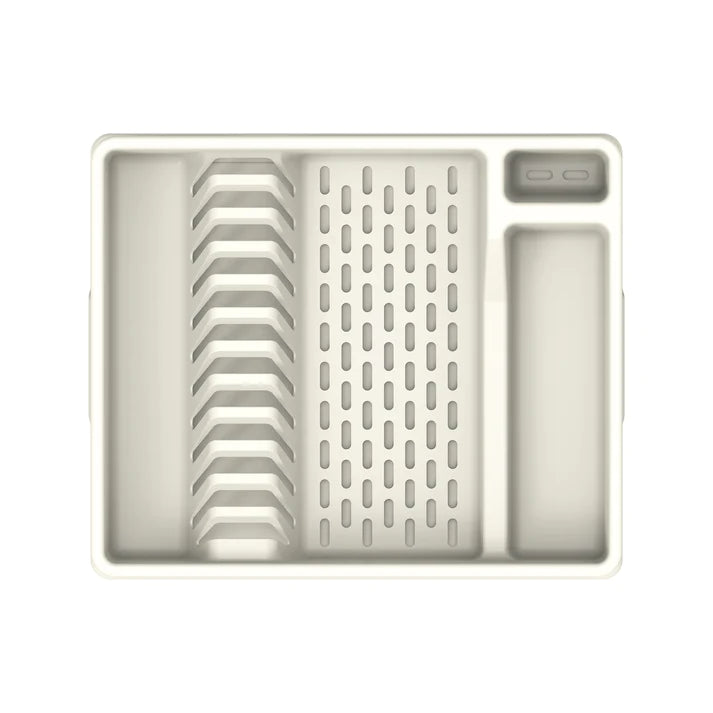 Deluxe Plastic Dish Rack with Drainer - Cosmoplast Qatar