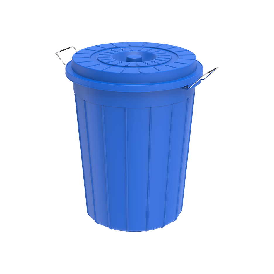 125L Round Plastic Drums with Lid - Cosmoplast Qatar