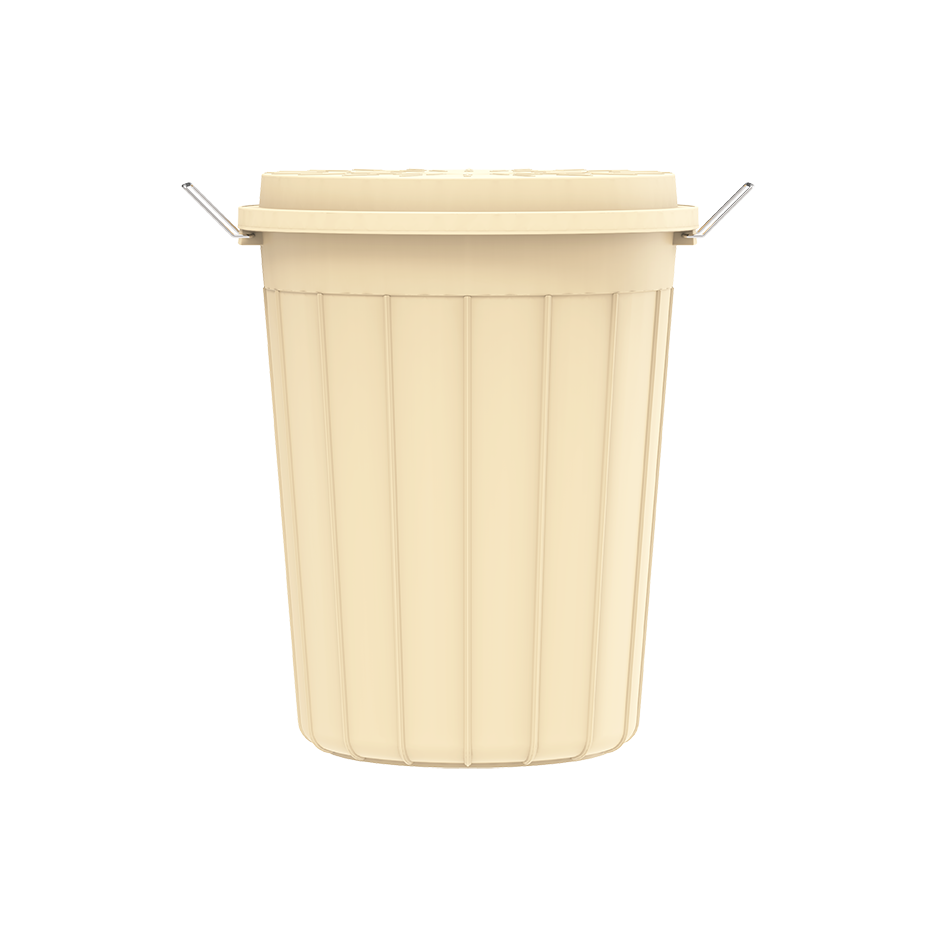125L Round Plastic Drums with Lid - Cosmoplast Qatar