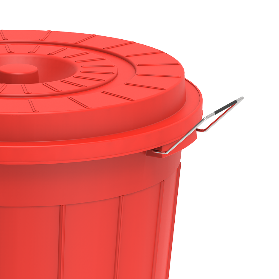 125L Round Plastic Drums with Lid - Cosmoplast Qatar